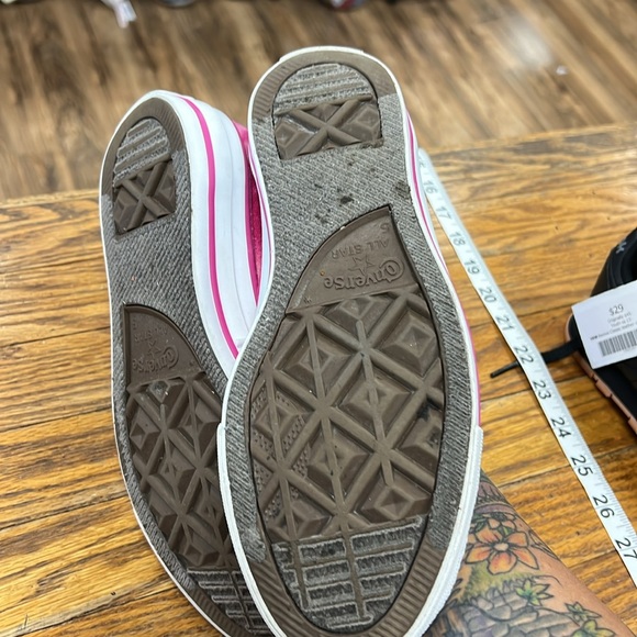 CONVERSE | Chuck Taylor All-Star hot pink tie dye low top sneakers/shoes M5 W7 - Picture 7 of 7